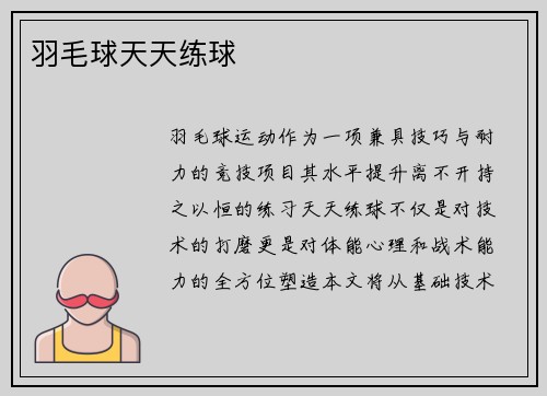 羽毛球天天练球